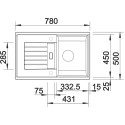 Мойка кухонная Blanco Zia 45S 526013 черная