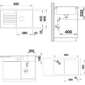 Мойка кухонная Blanco Zia 5S 520514 жемчужная