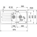 Мойка кухонная Franke AZG 651 миндаль