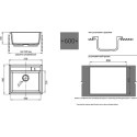 Мойка кухонная GranFest Quadro GF-Q560 топаз