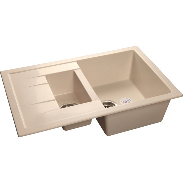 Мойка кухонная GranFest Quadro GF-Q775 KL белая