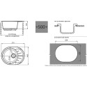 Мойка кухонная GranFest Rondo GF-R580L салатовая