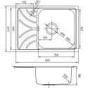 Мойка кухонная IDDIS Arro ARR60SRi77