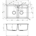 Мойка кухонная IDDIS Vane G V35C782i87