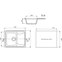 Мойка кухонная Mixline ML-GM26 светло-розовый