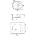 Мойка кухонная Mixline ML-GM Gloss 02 серая