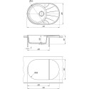 Мойка кухонная Mixline ML-GM Gloss 03 серая