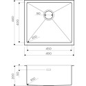 Мойка кухонная Omoikiri Taki 49-U/IF-IN нержавеющая сталь