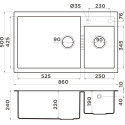 Мойка кухонная Omoikiri Tedori 86-2 темный шоколад