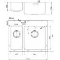 Мойка кухонная Oulin OL-FTR202R