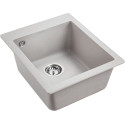 Мойка кухонная Paulmark Leer PM104249-GR серый