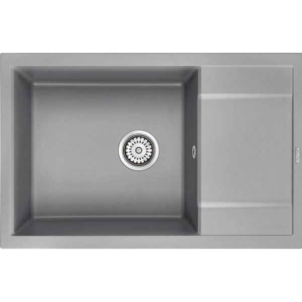 Мойка кухонная Paulmark PM317850-GRM серый металлик