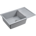 Мойка кухонная Paulmark PM317850-GRM серый металлик