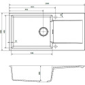 Мойка кухонная Reginox Amsterdam 540 3,5" caffe silvery