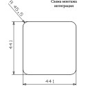 Мойка кухонная Reginox Kansas 40x40 Cuadrat LUX L сталь