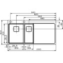 Мойка кухонная Reginox Nevada 30x18 LUX OKG left L сталь