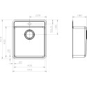 Мойка кухонная Reginox Ohio 40x40 Tap-wing LUX 3,5