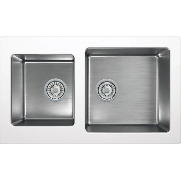 Мойка кухонная Tolero Twist TTS-840 № 923 белая