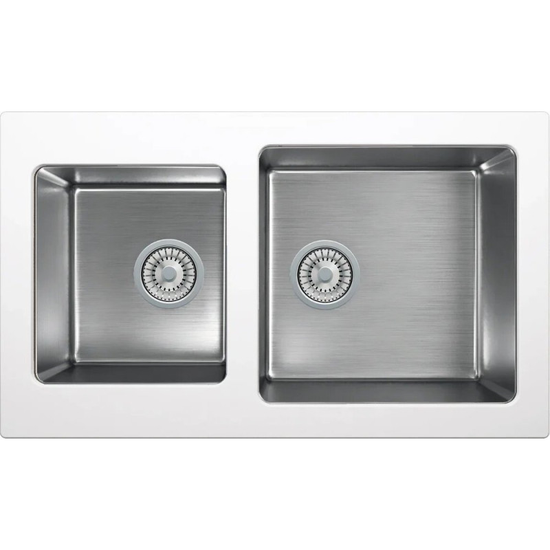 Мойка кухонная Tolero Twist TTS-840 № 923 белая