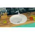Мойка кухонная ZETT lab. T010Q001 белый лед