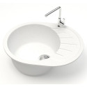 Мойка кухонная ZETT lab. T010Q001 белый лед