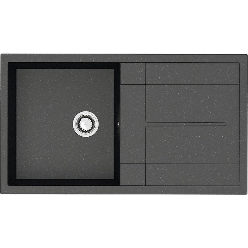 Мойка кухонная ZETT lab. T017Q004 черная