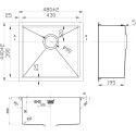 Мойка кухонная Zorg Inox RX RX-4844