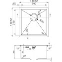 Мойка кухонная Zorg Inox R 4444