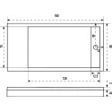 Поддон для душа Good Door Stella 160x80, с ножками и экраном