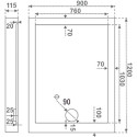 Поддон для душа Good Door Олимпик 120x90