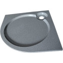 Поддон для душа GuteWetter Deluxe 100x100x2 R серый