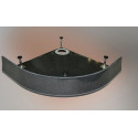 Поддон для душа GuteWetter Deluxe 90x90x16 R черный
