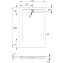 Поддон для душа Radaway Teos F 100x90, white