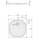 Поддон для душа Radaway Zantos C 90x90