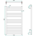 Полотенцесушитель электрический Grota Classic 53x90