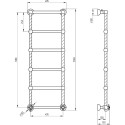 Полотенцесушитель электрический Migliore Edera ML.EDR-EL.110.BR 126x48.5 см, L, бронза