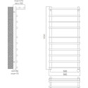 Полотенцесушитель электрический Terminus Ватра П10 500*1030 с полкой