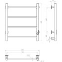 Полотенцесушитель электрический Тругор Аспект ПЭК СП1 60x50