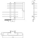 Полотенцесушитель электрический Тругор Грация эл ТЭН ЛЦ7 60x60