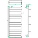 Полотенцесушитель водяной Grota Vista 63x120