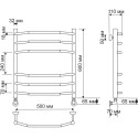 Полотенцесушитель водяной Secado Агата 2 50x60 (32/18)