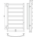 Полотенцесушитель водяной Terminus Атланта+ П7 500x800