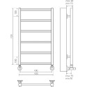 Полотенцесушитель водяной Terminus Контур П6 400*700