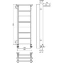 Полотенцесушитель водяной Terminus Контур П8 300*900 с полкой