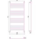 Полотенцесушитель водяной Сунержа Богема+ 120x60, прямая