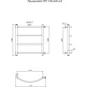 Полотенцесушитель водяной Тругор ЛЦ Приоритет ПМ 1 50x60x40