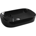 Раковина ArtCeram Ghost GHL002 черная, 65 см