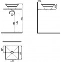 Раковина Bien Kristal 70LG041B1