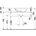 Раковина Duravit Bacino 0334520000