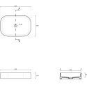 Раковина Galassia SmartB 7402 55x38